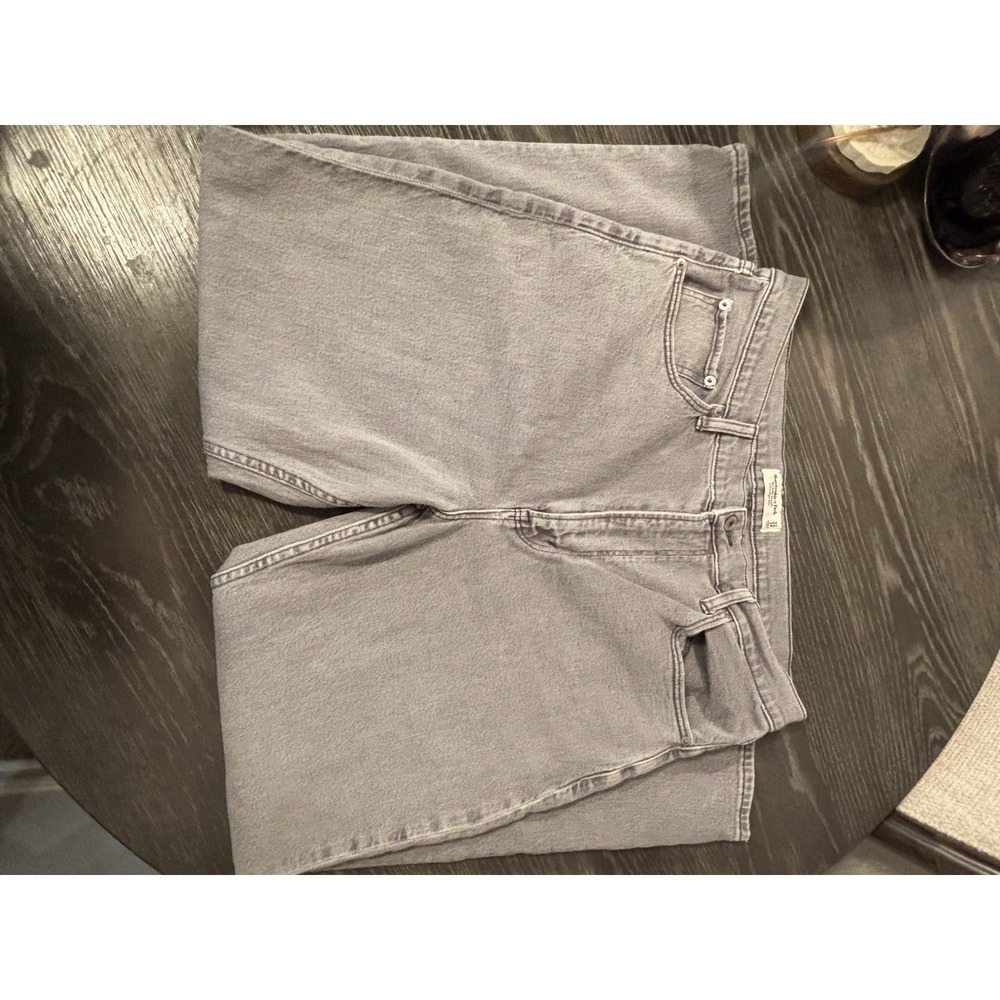 Abercrombie & Fitch‎ Ankle Straight Jeans 32/14 Ultra Hi-Rise Gray